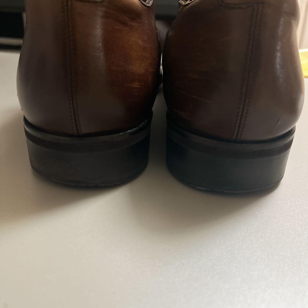 RUN WALK ダークブラウン レザー ドレスシューズ 26.5cm