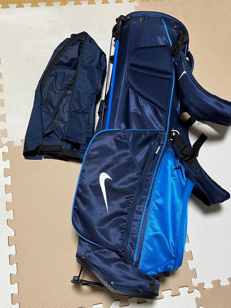 希少　ナイキ　スポーツライトスタンド付キャディバッグ ネイビー/ブルー