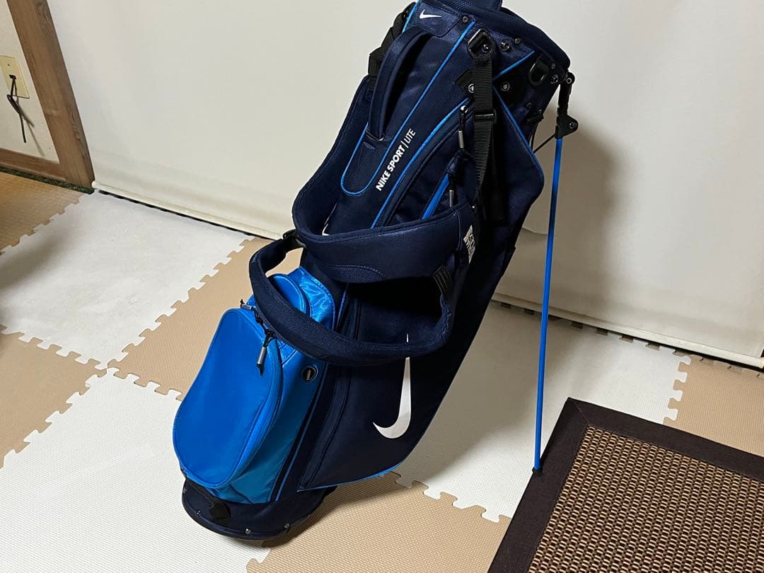 希少　ナイキ　スポーツライトスタンド付キャディバッグ ネイビー/ブルー