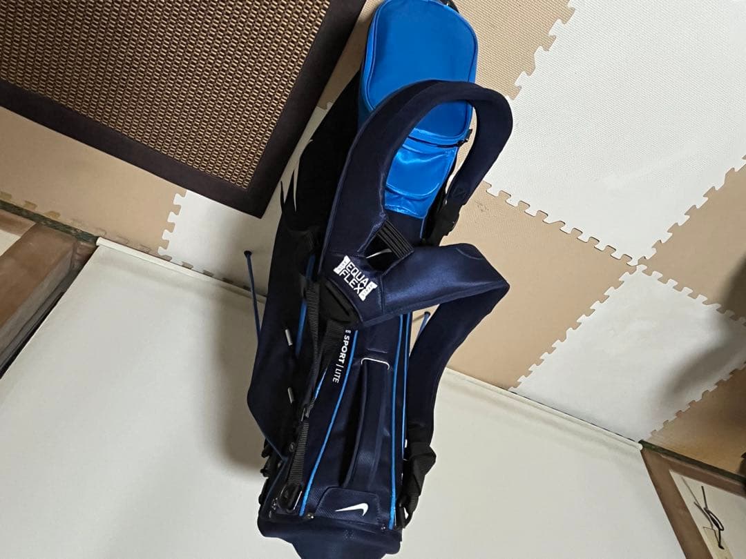 希少　ナイキ　スポーツライトスタンド付キャディバッグ ネイビー/ブルー