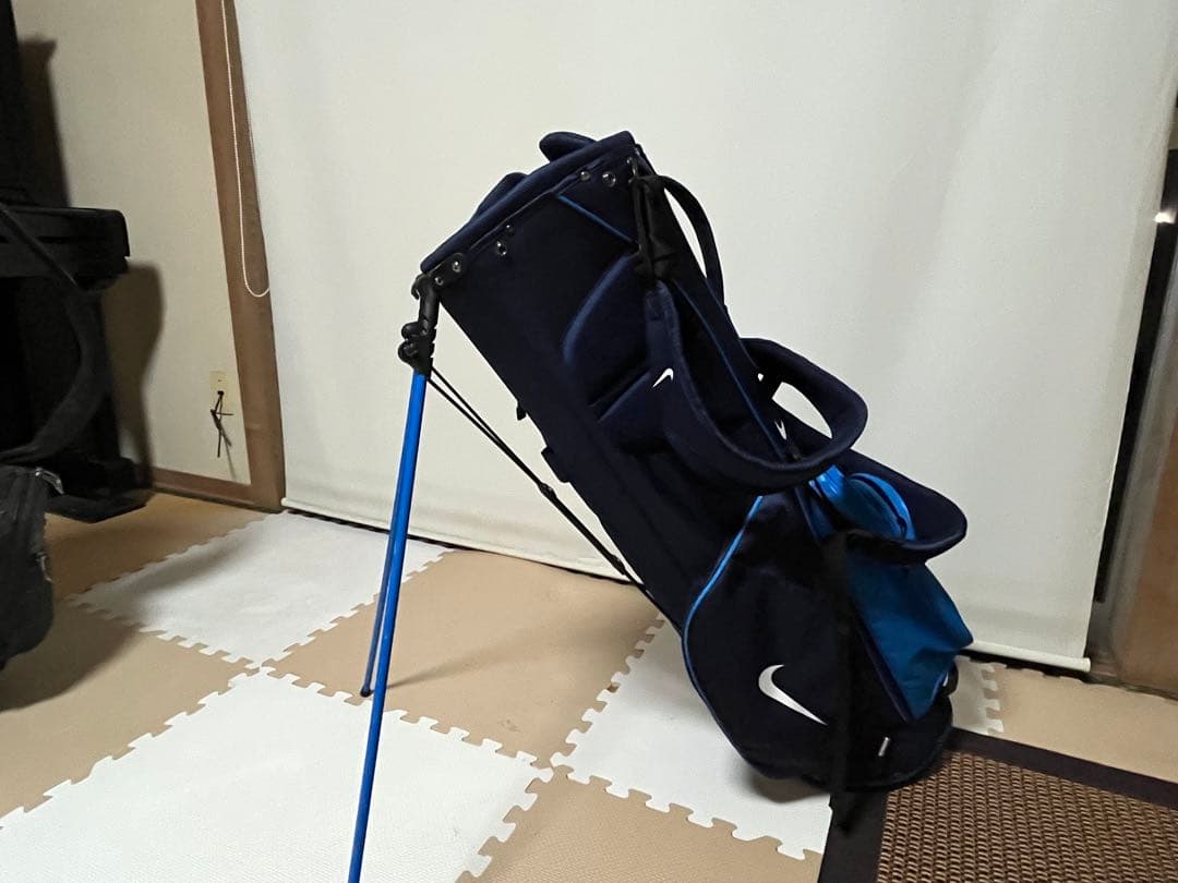 希少　ナイキ　スポーツライトスタンド付キャディバッグ ネイビー/ブルー