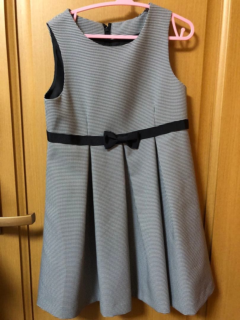 CHOPIN deux ショパン ドゥ フォーマル ワンピース 115 千鳥柄