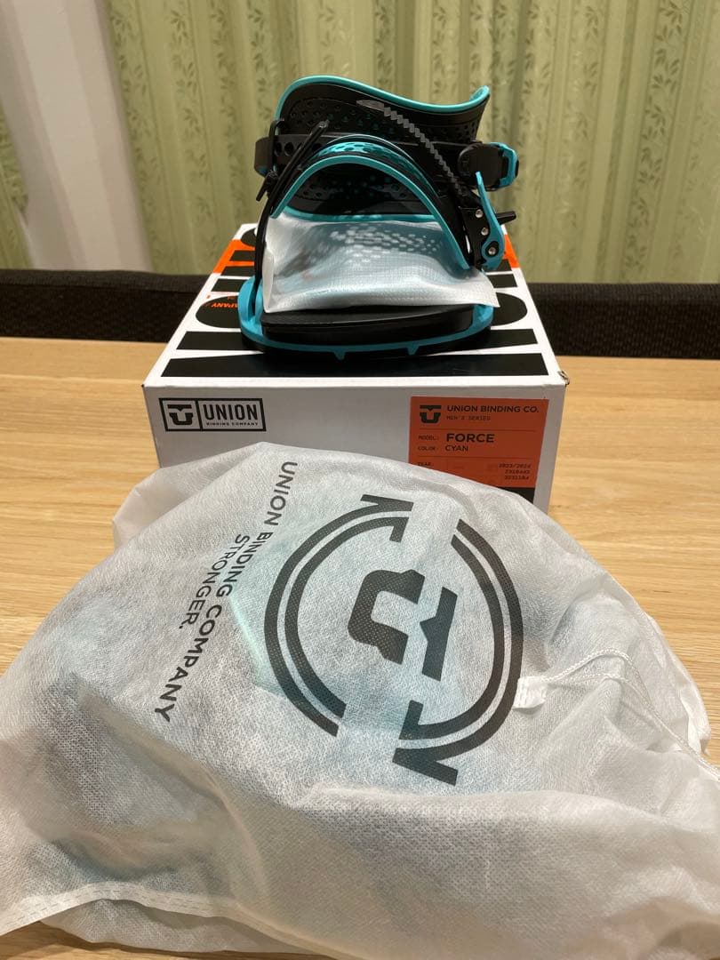 【美品】UNION ビンディング M CYAN バインディング