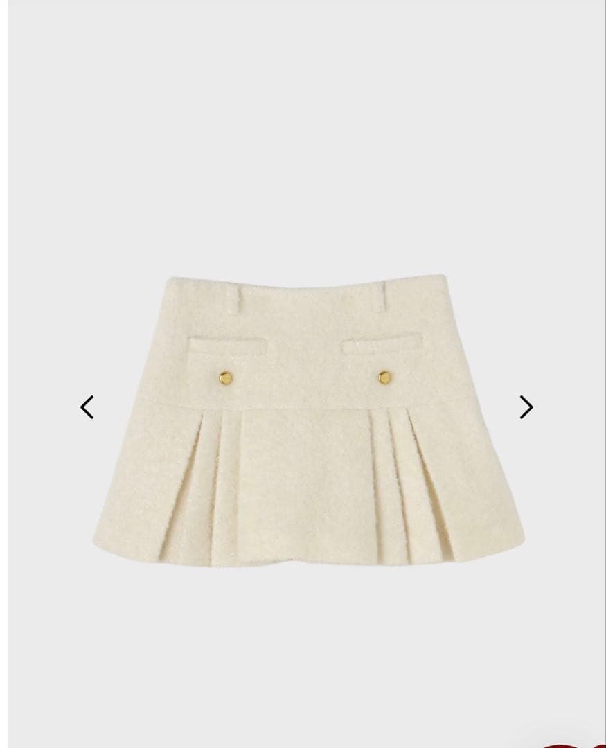 【新品未使用】タグ付　THE TOÉ Chiemsee Skirt 白　S