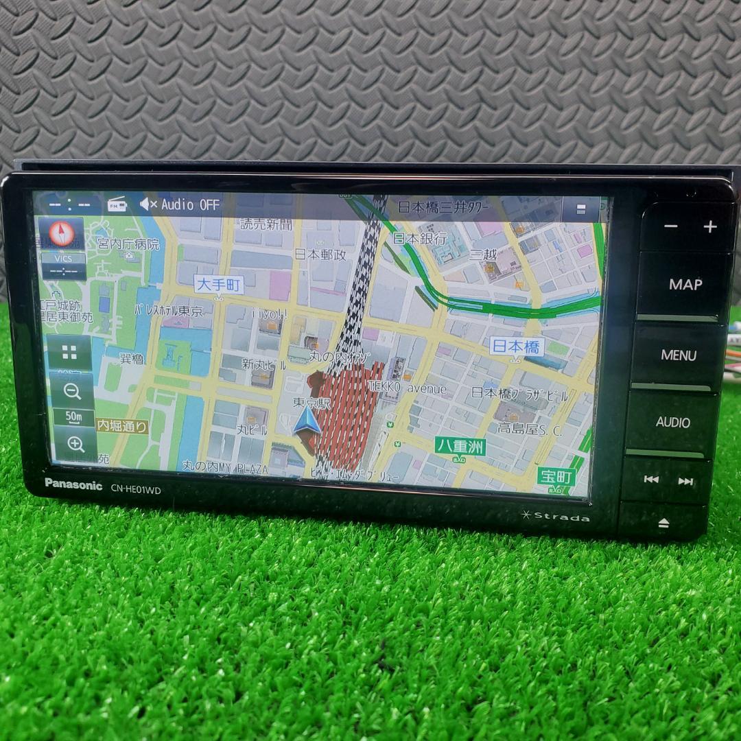 2021年 地図 パナソニック ストラーダ CN-HE01WD メモリーナビ