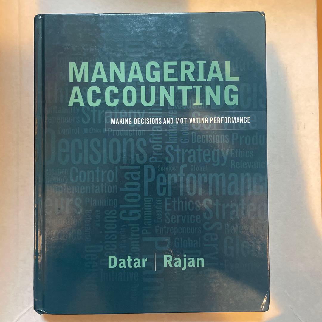 ビジネス・経済 Managerial Accounting: Decision Making..