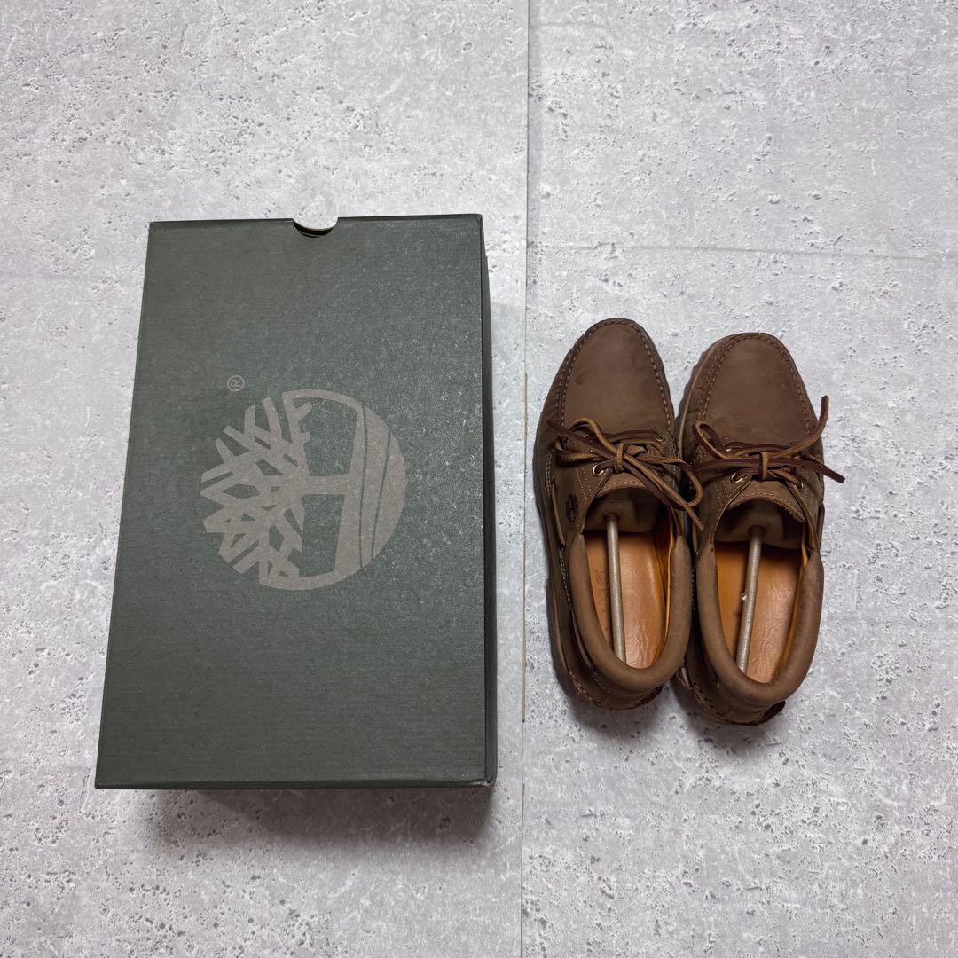 【定番】 ティンバーランド モカシンシューズ スリーアイ ブラウン 26cm