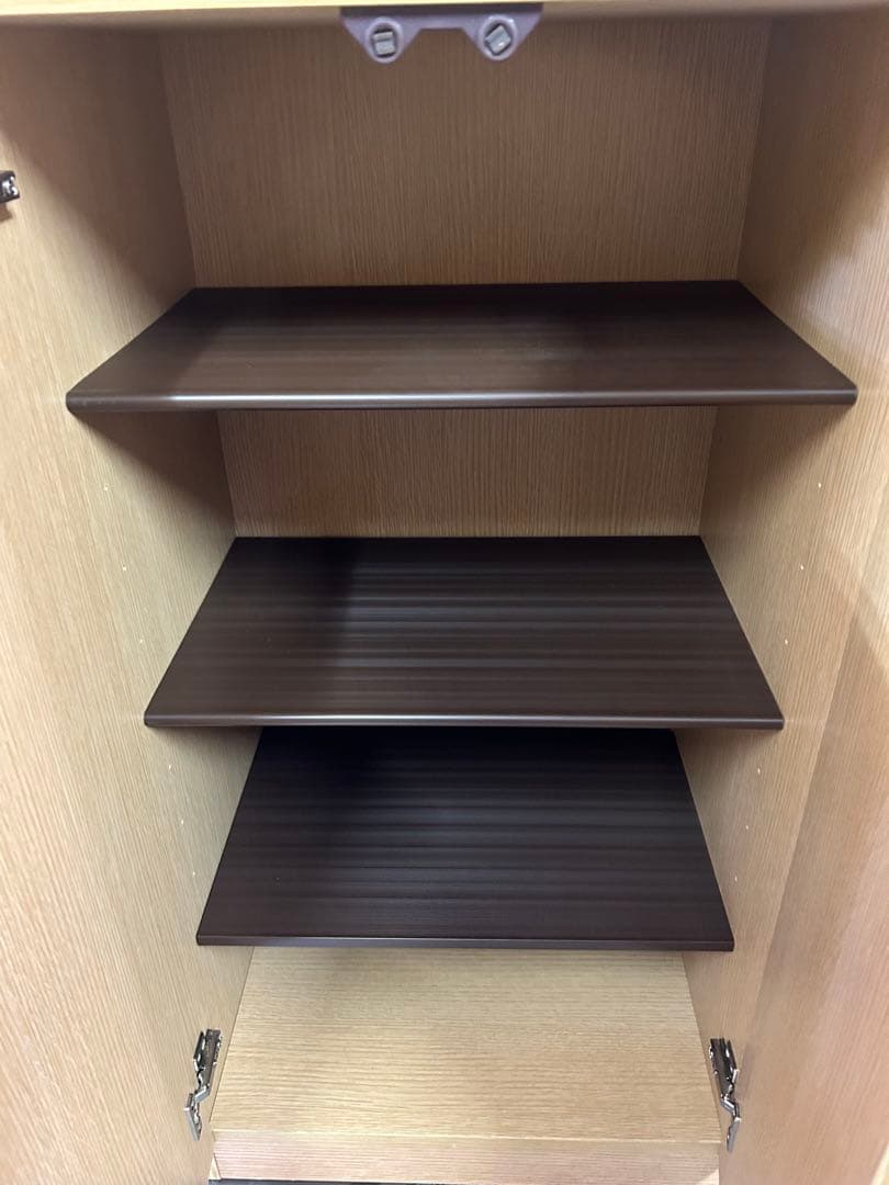 美品！ シューズBOX 下駄箱 玄関収納 ハイタイプ ナチュラル色 送料込み