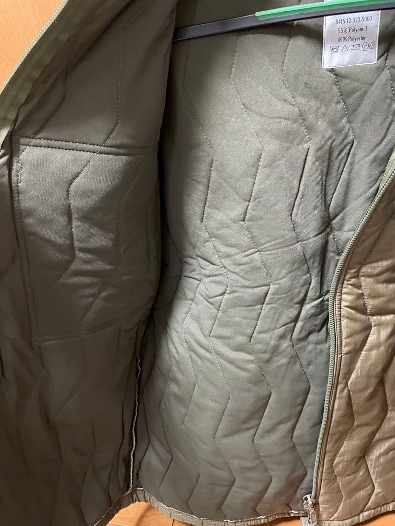 美品90年代ドイツ軍 ミリタリー  キルティングライナージャケット ヴィンテージ