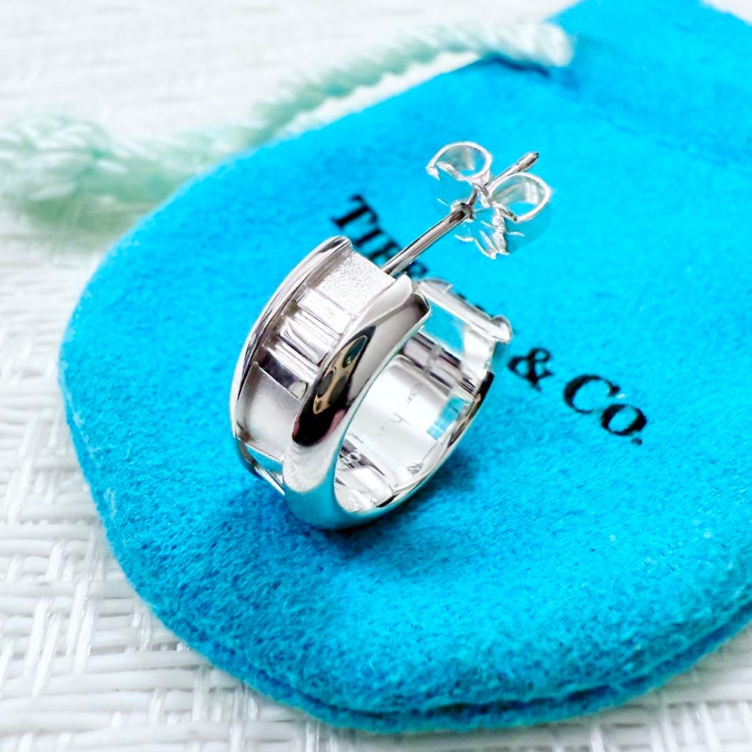 ティファニー　アトラス　フープスタッドピアス　片耳　磨き済み　925 ピアス