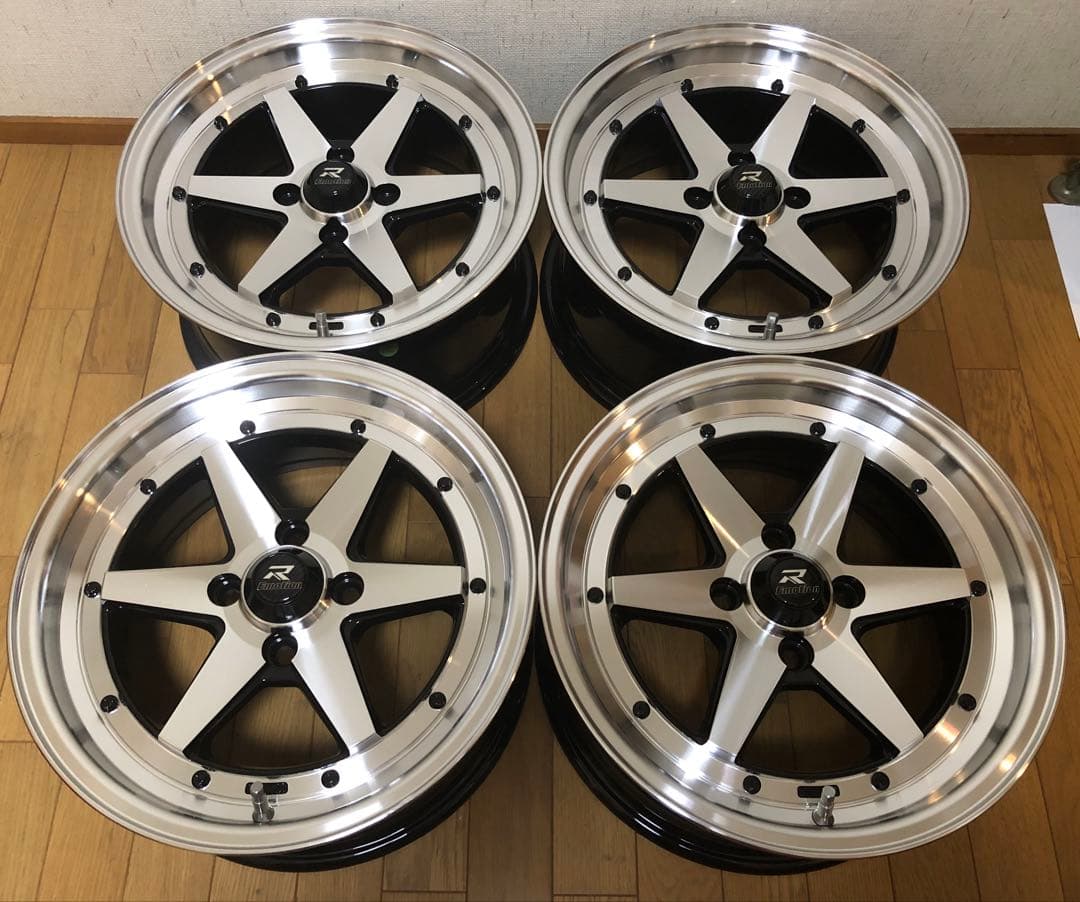旧車・街道レーサー・暴走族 15×7J/＋30/PCD100 新品２本セット②