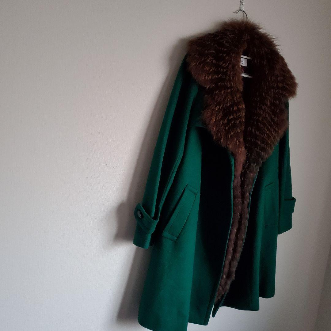 SONIARYKIEL ソニアリキエル　ウールコート 美品 リアルファー　毛皮