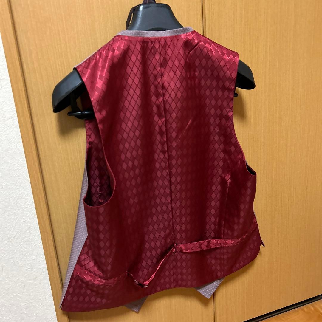 タキシード、5点セット、カラー、ブラウンストライプサイズ:ABM