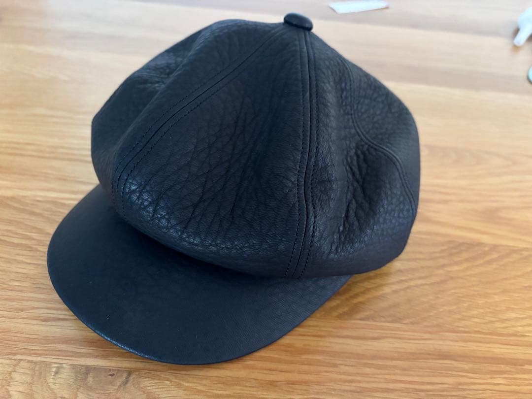 帽子 y'2 leather DEER SKIN LEATHER CASQUETTE