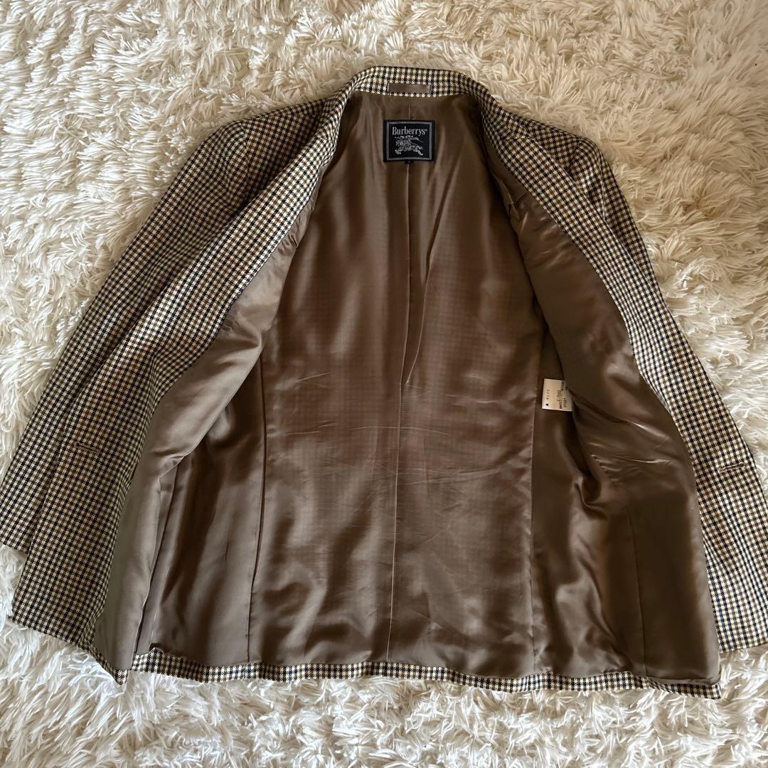 【美品】ヴィンテージBurberrys チェック柄 ダブルブレストジャケット