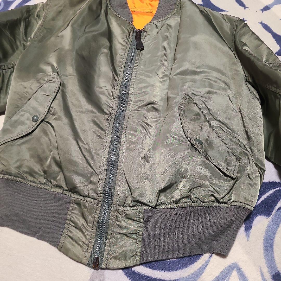 USA製 アルファ Alpha MA-1 フライトジャケット オリーブグリーン