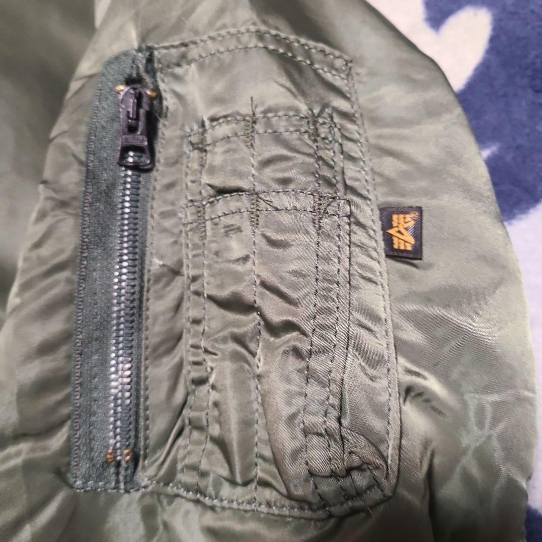 USA製 アルファ Alpha MA-1 フライトジャケット オリーブグリーン