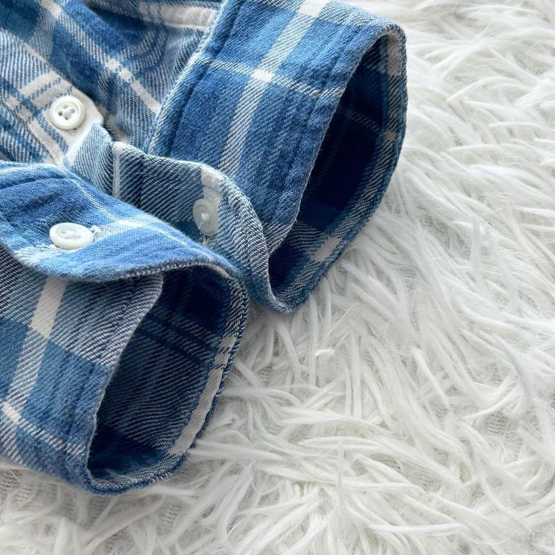 ✨美品✨ ポロラルフローレン チェック柄コットンツイルシャツドレス マキシ丈