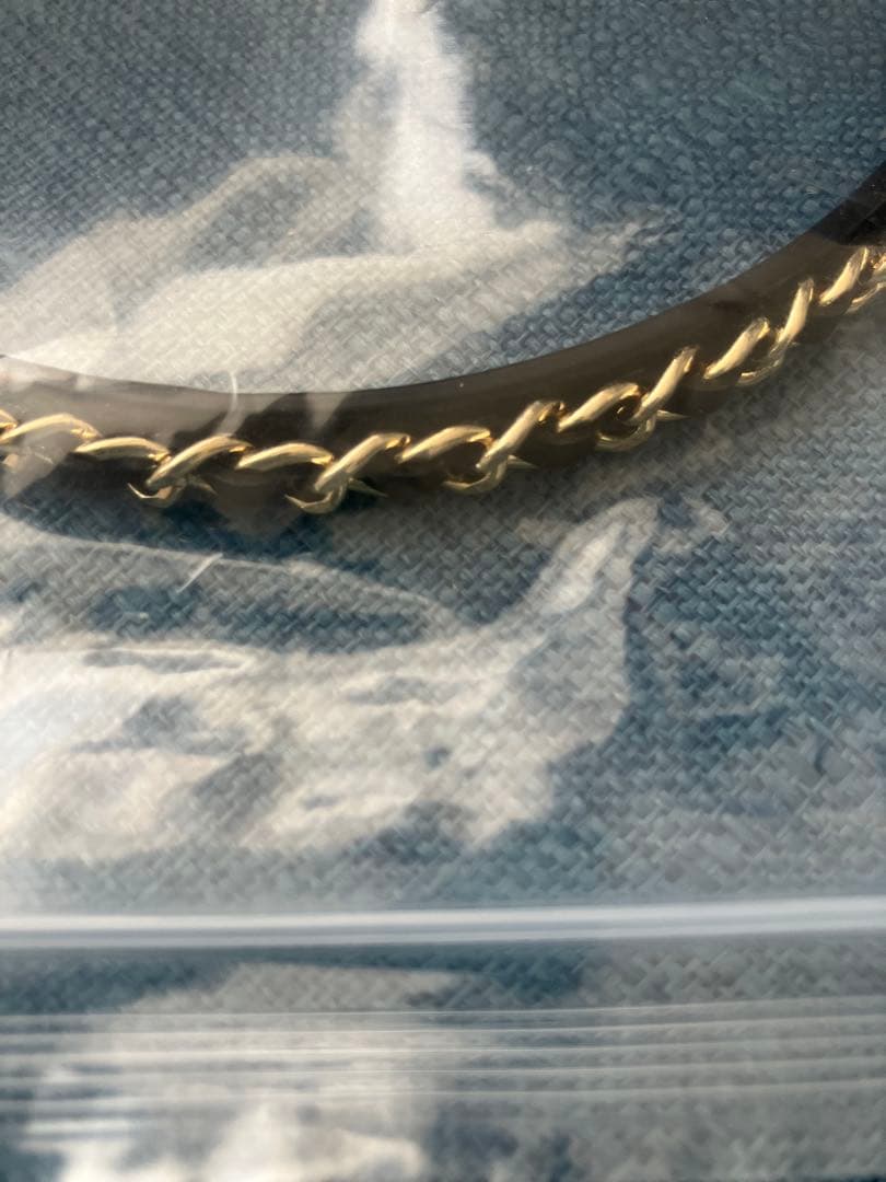 CHANEL ヘアバンド　CO CO チェーン　ゴールド　ノベルティ