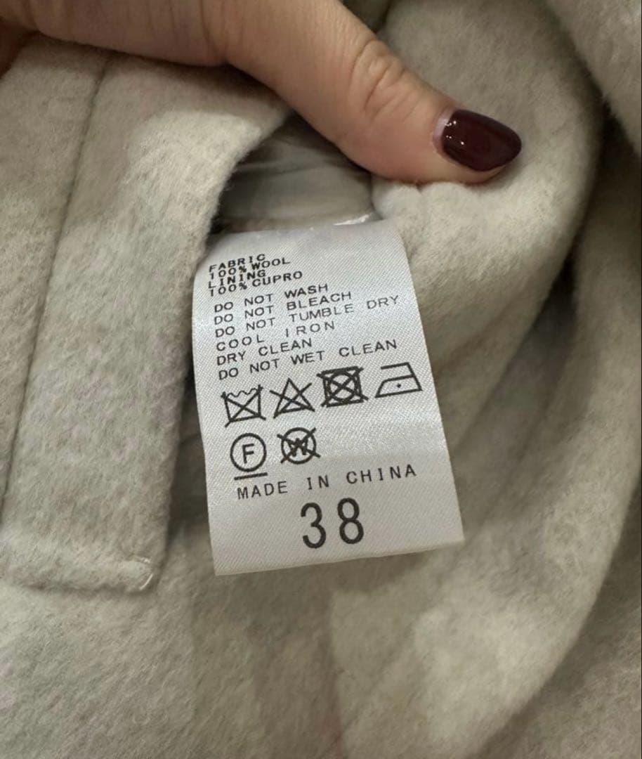 美品♡plage ハミルトン DRAPE MIDDLE コート　ナチュラル　38