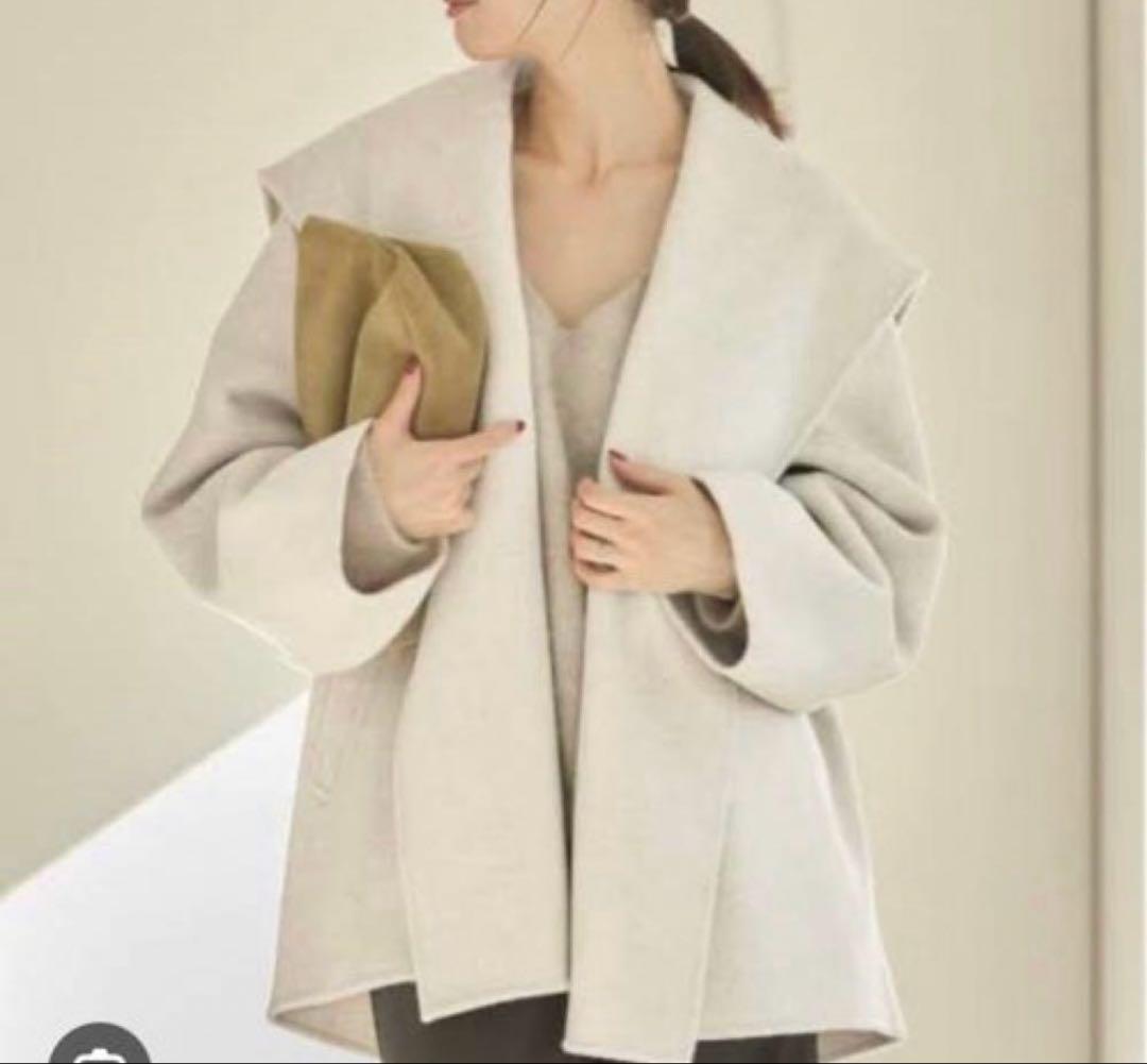 美品♡plage ハミルトン DRAPE MIDDLE コート　ナチュラル　38
