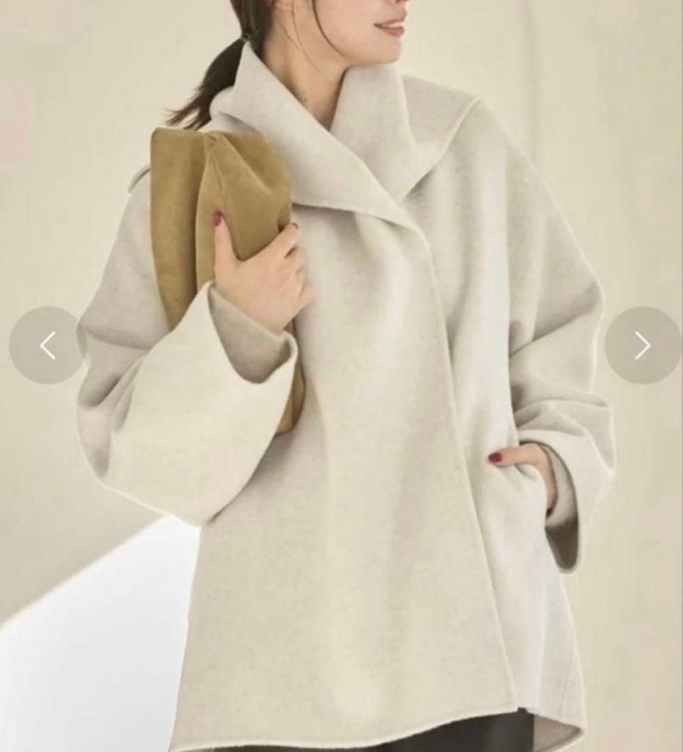 美品♡plage ハミルトン DRAPE MIDDLE コート　ナチュラル　38