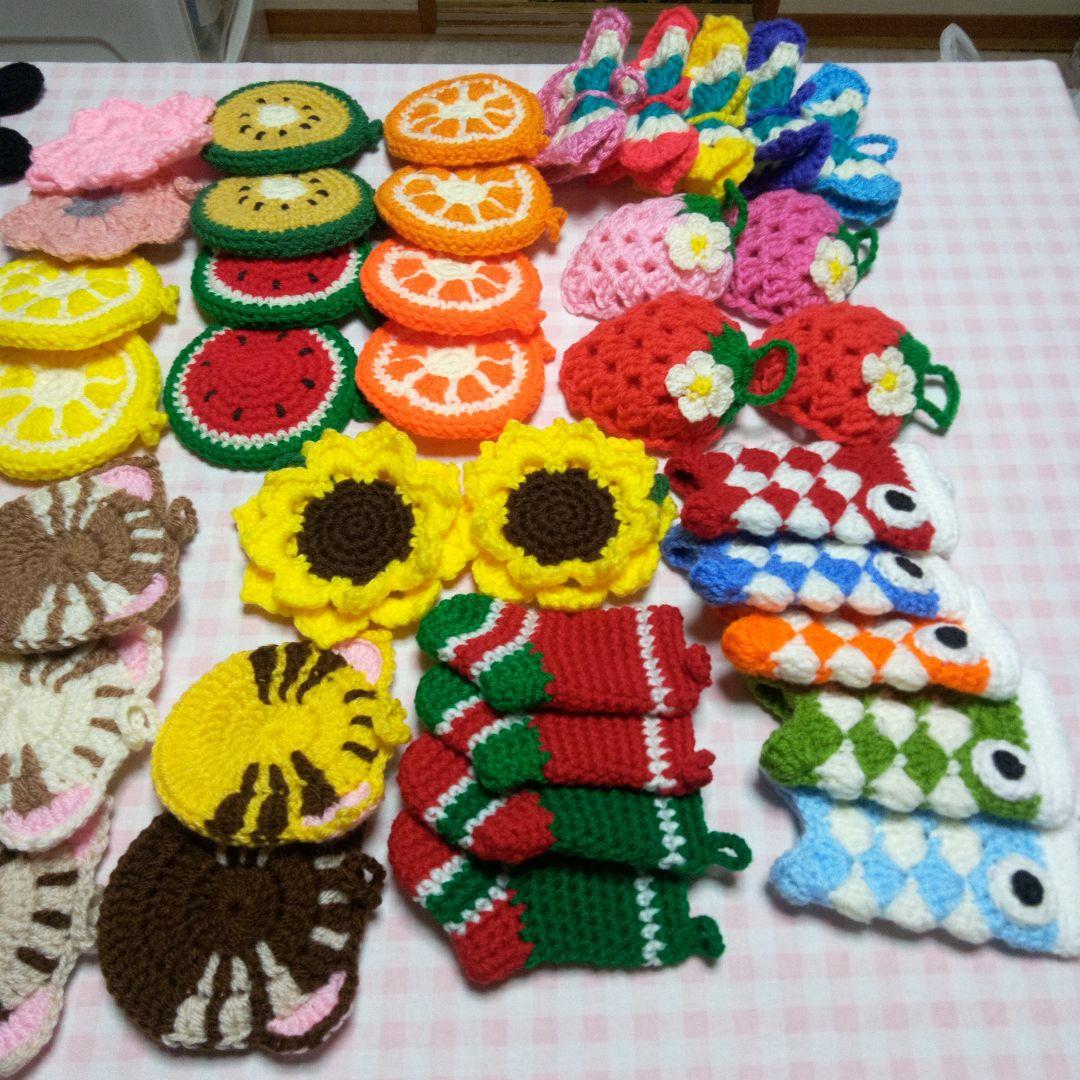 【ぴい】アクリルたわし色々。140枚。