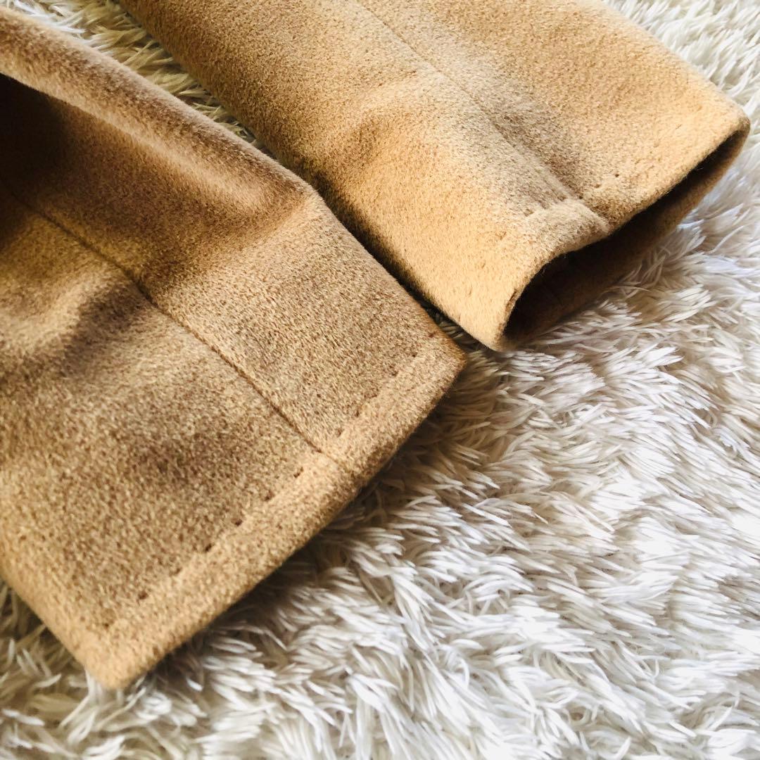 美品✨マックスマーラ ベルテッドコート アンゴラ 女優襟 銀タグ キャメル36