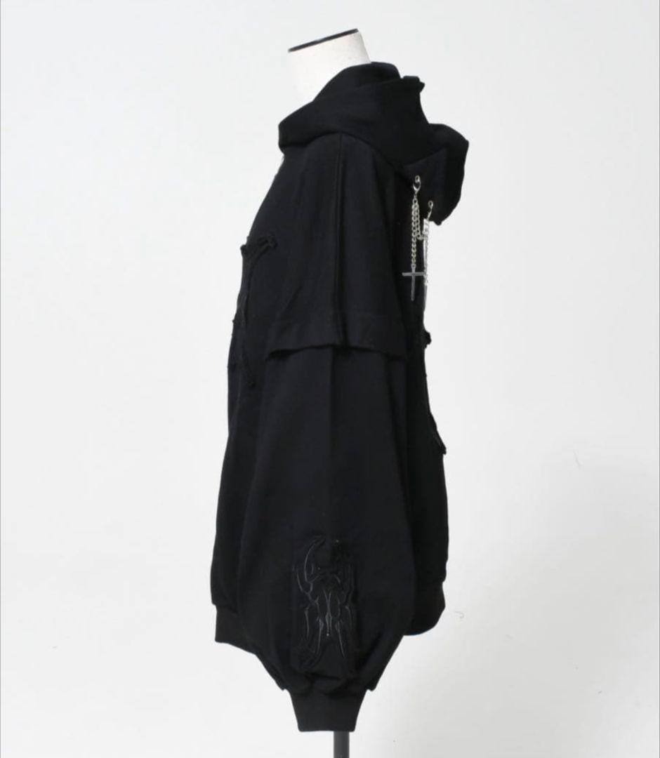 REFLEM/レフレム 猫耳 ZIP パーカー ジップアップパーカー ブラック