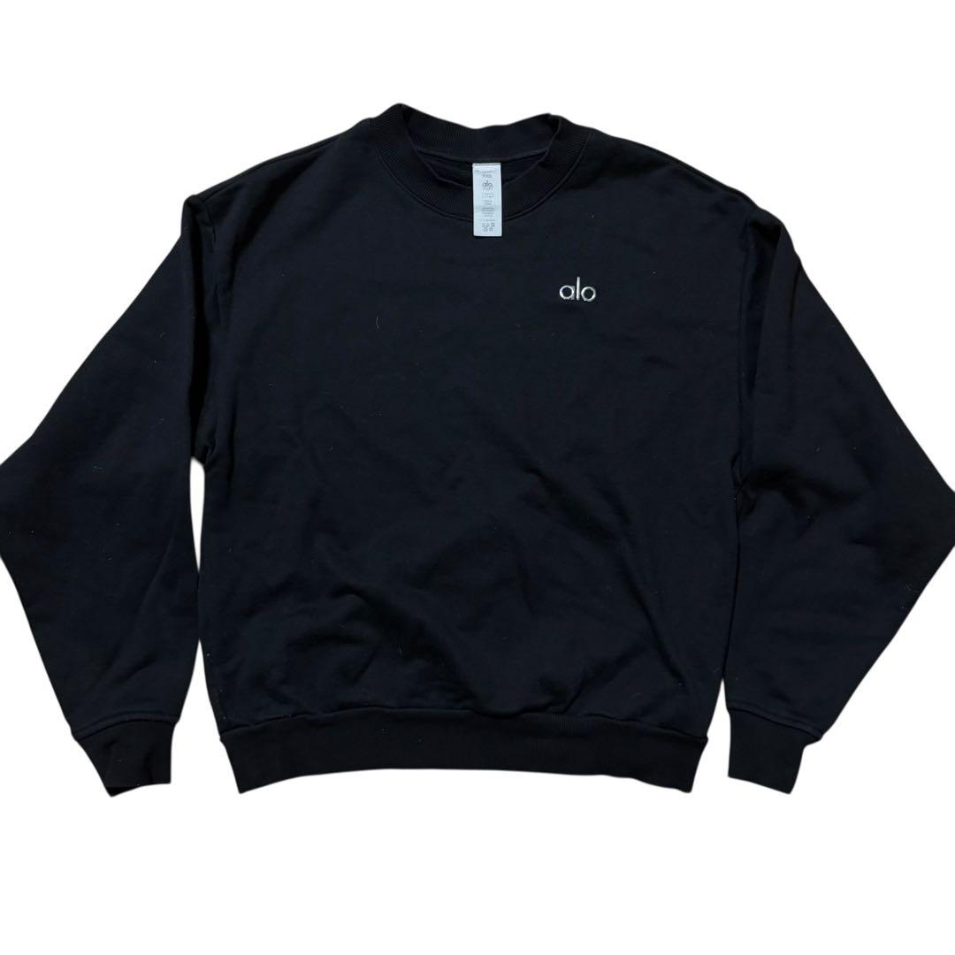 アローヨガ alo yoga スウェット　トレーナー　ブラック　黒