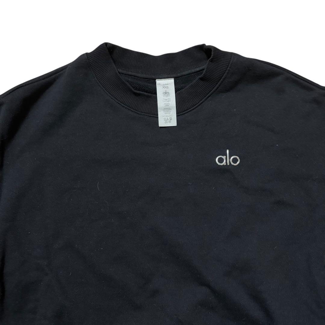 アローヨガ alo yoga スウェット　トレーナー　ブラック　黒
