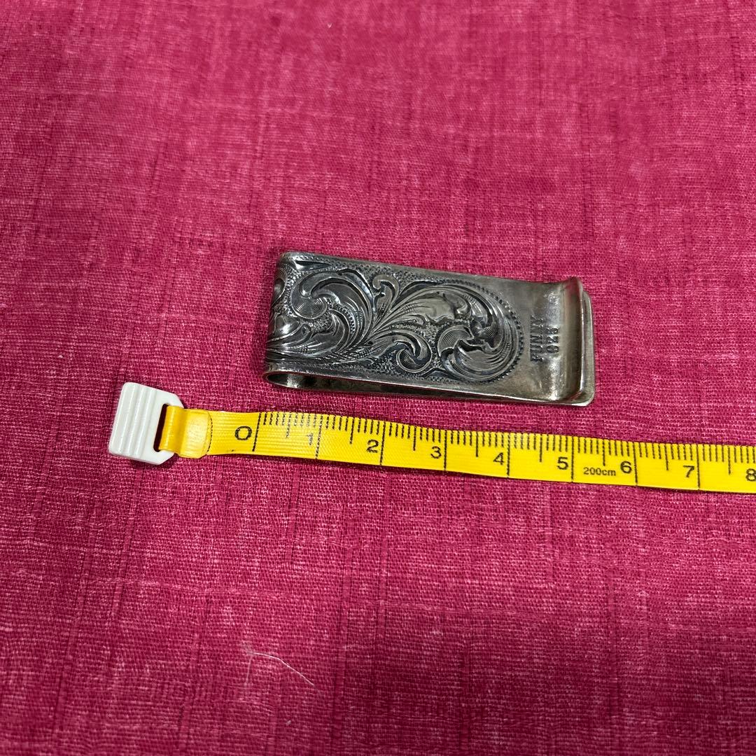 FUNNY ファニー　ハンドエングレーブ　マネークリップ　シルバー925