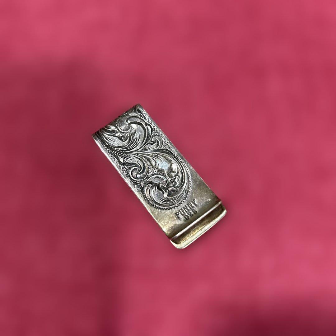 FUNNY ファニー　ハンドエングレーブ　マネークリップ　シルバー925