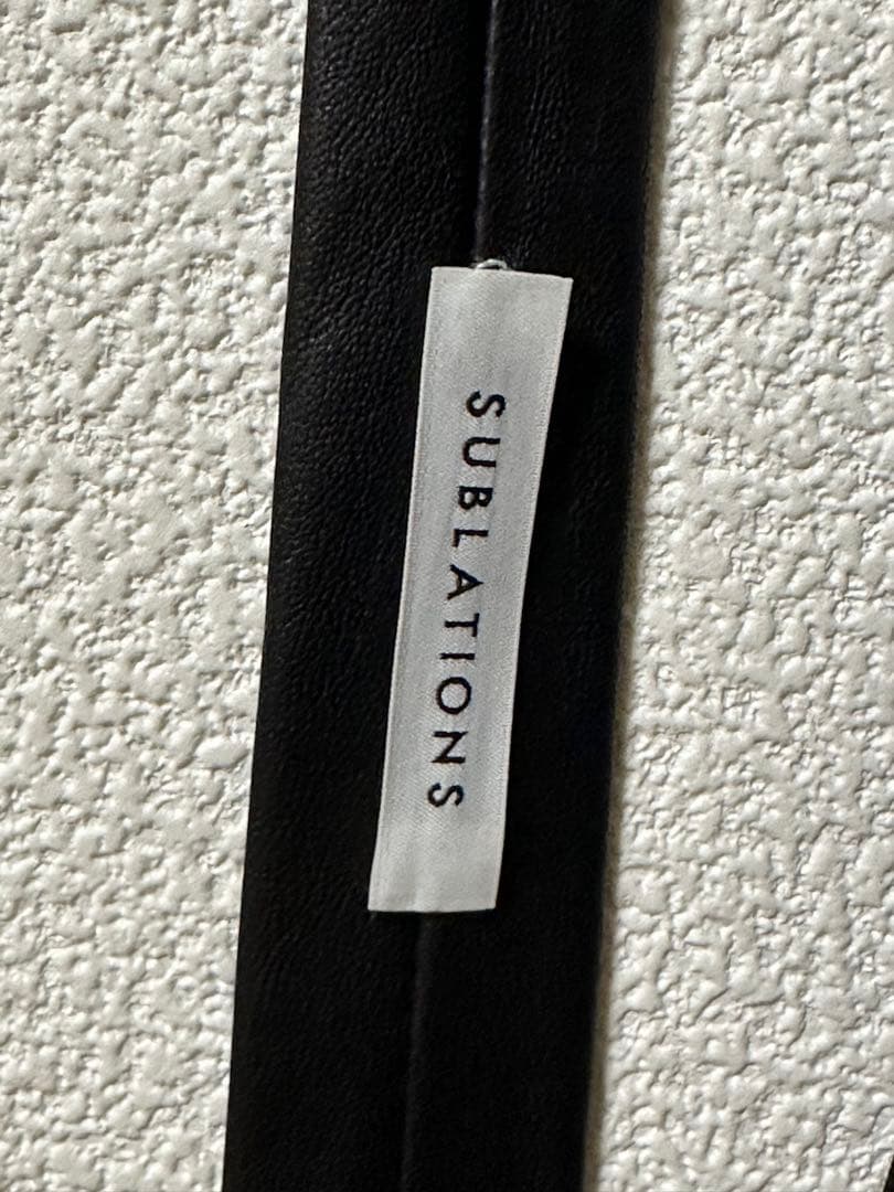 小物 SUBLATIONS SHEEP LEATHER NARROW TIE