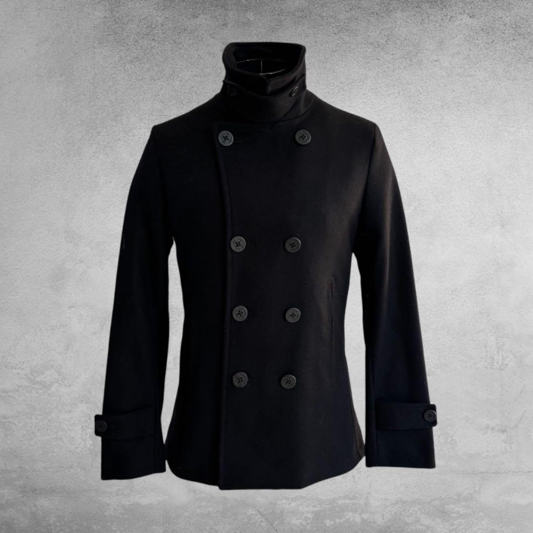ナポレオンジャケット Pコート ウール 黒 Mサイズ モード お兄系 y2k