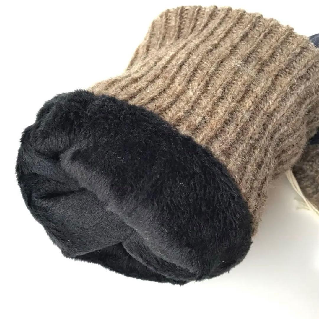 【新品】ヴィヴィアンウエストウッド✨羊革ミトン グローブ 手袋 ネイビー レザー