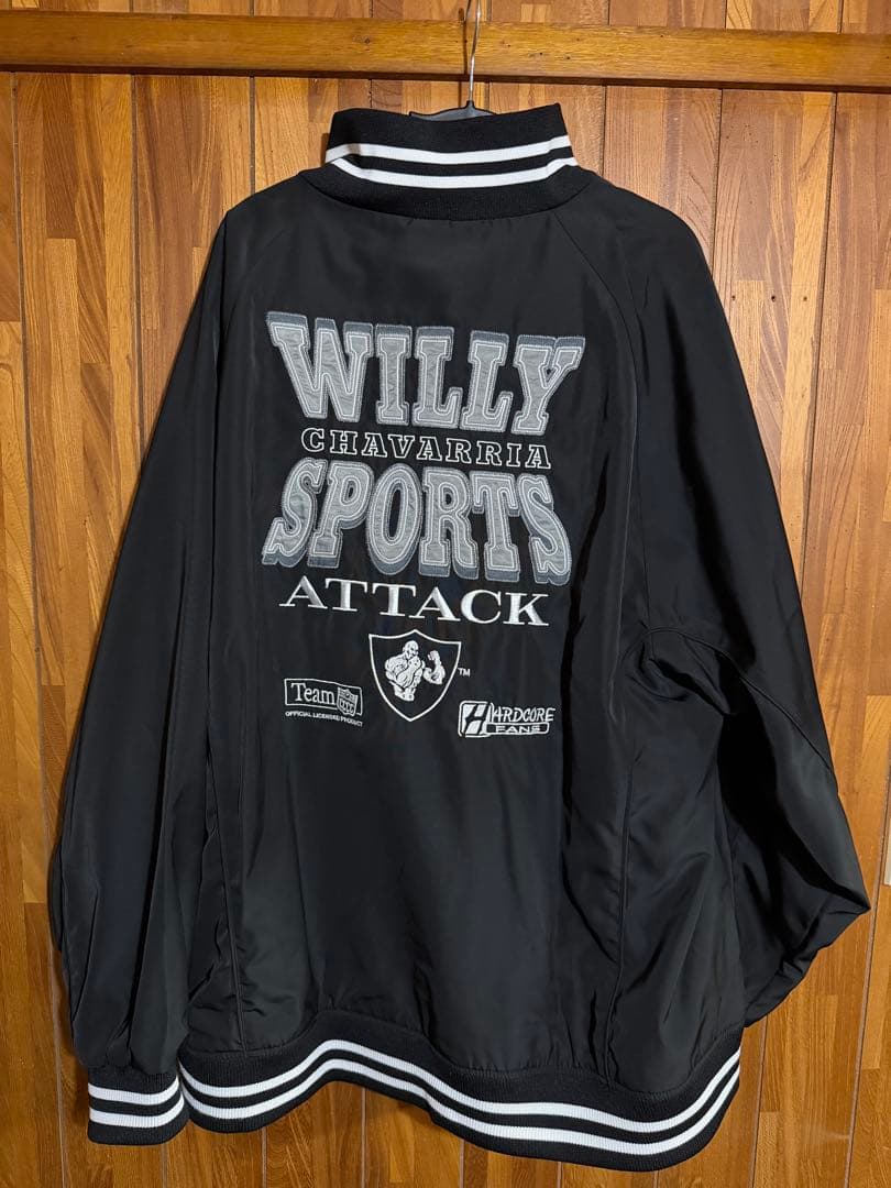 ジャケット・アウター WILLY CHAVARRIA / STADIUM JACKET black