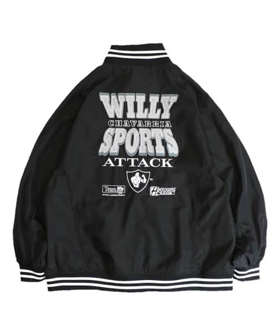 ジャケット・アウター WILLY CHAVARRIA / STADIUM JACKET black