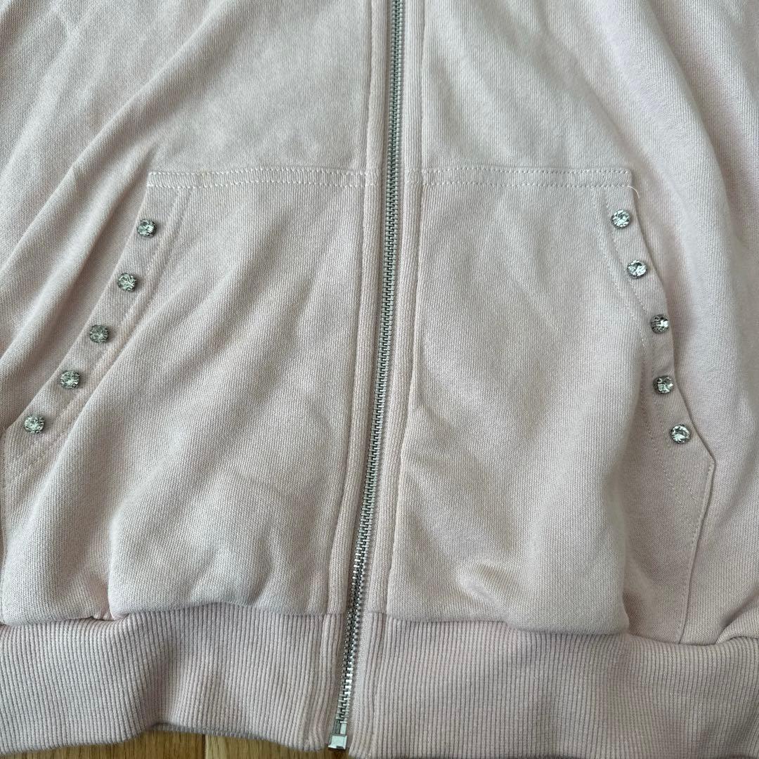 【大人気】pium べリエちゃん パーカー ピンク　ピウム　ビジュー