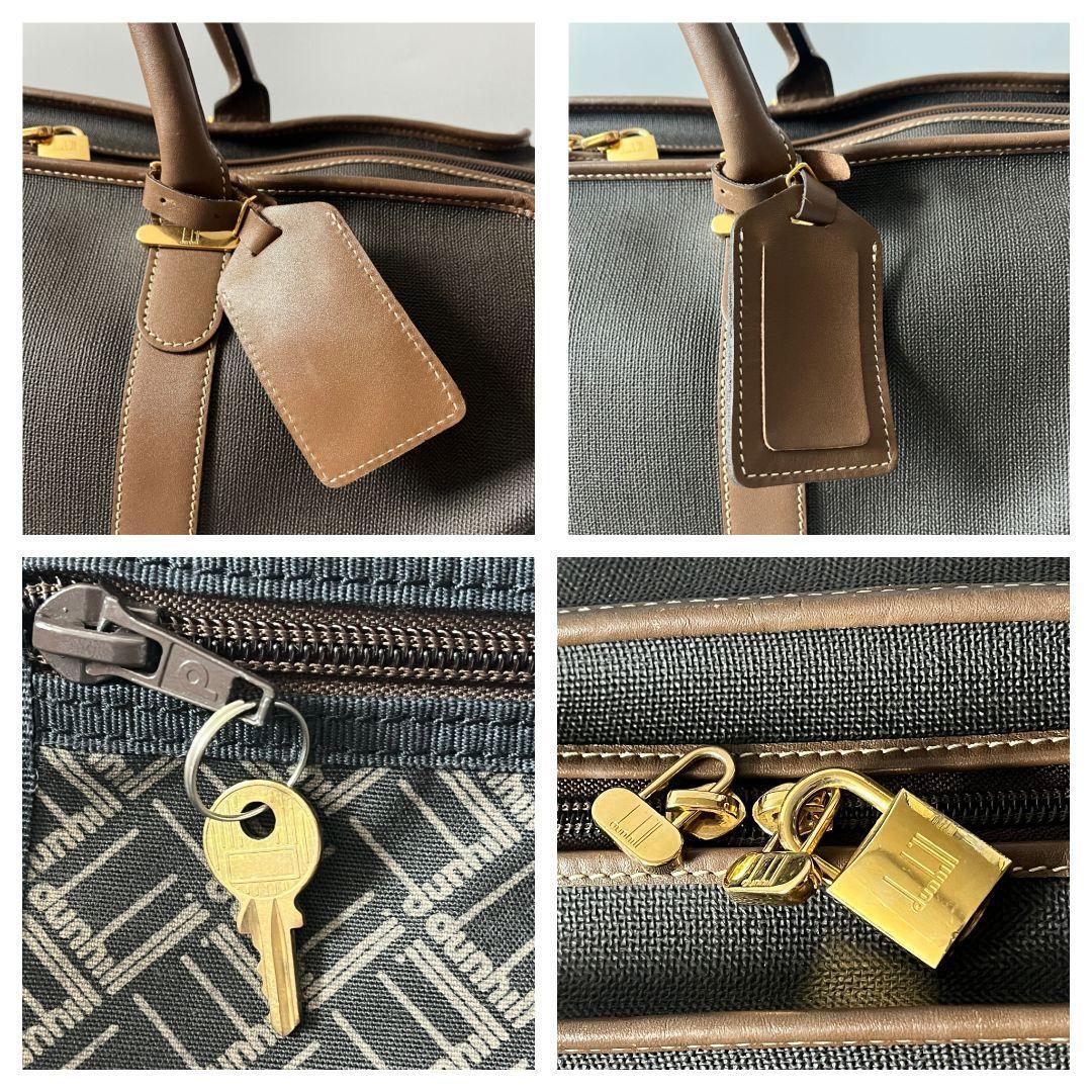 【良品】dunhill ダンヒル ボストンバッグ 旅行バッグ 大容量