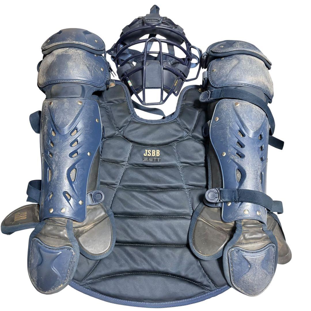 軟式野球用キャッチャー防具一式　マスク&プロテクター&レガースセット