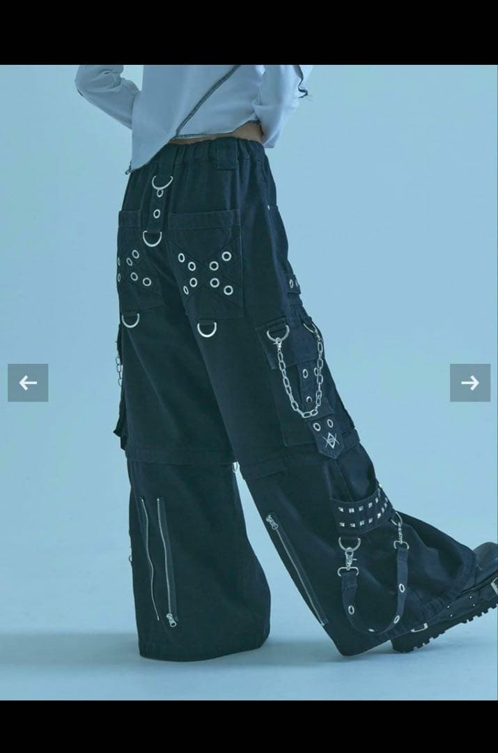 REFLEM/レフレム 2WAYワイドデニムカーゴパンツ