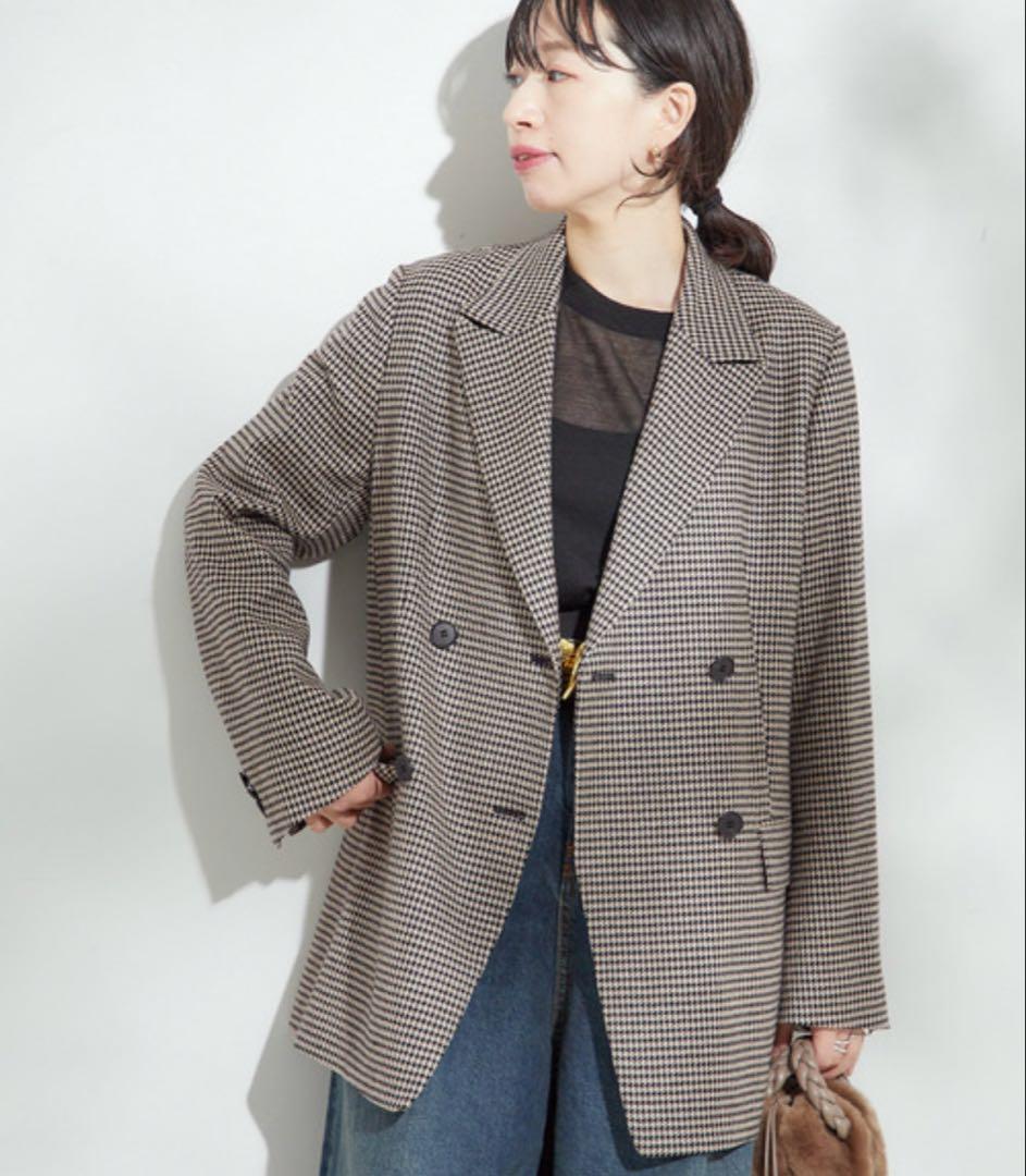 journalstandard LESSAGE チェックヘリンボンジャケット38