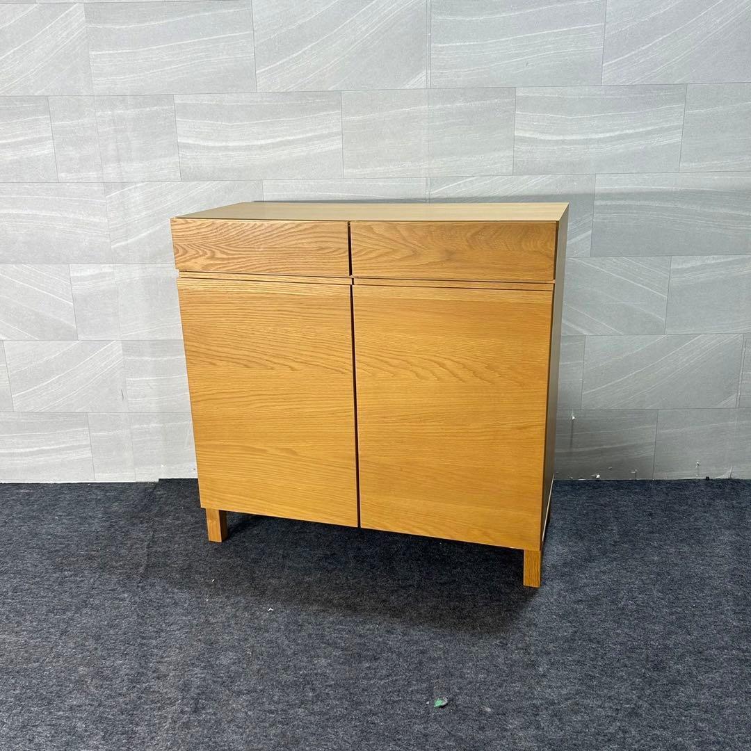 高野木工 キャビネット レッチェ90 収納 家具 ナチュラル モダン d3097