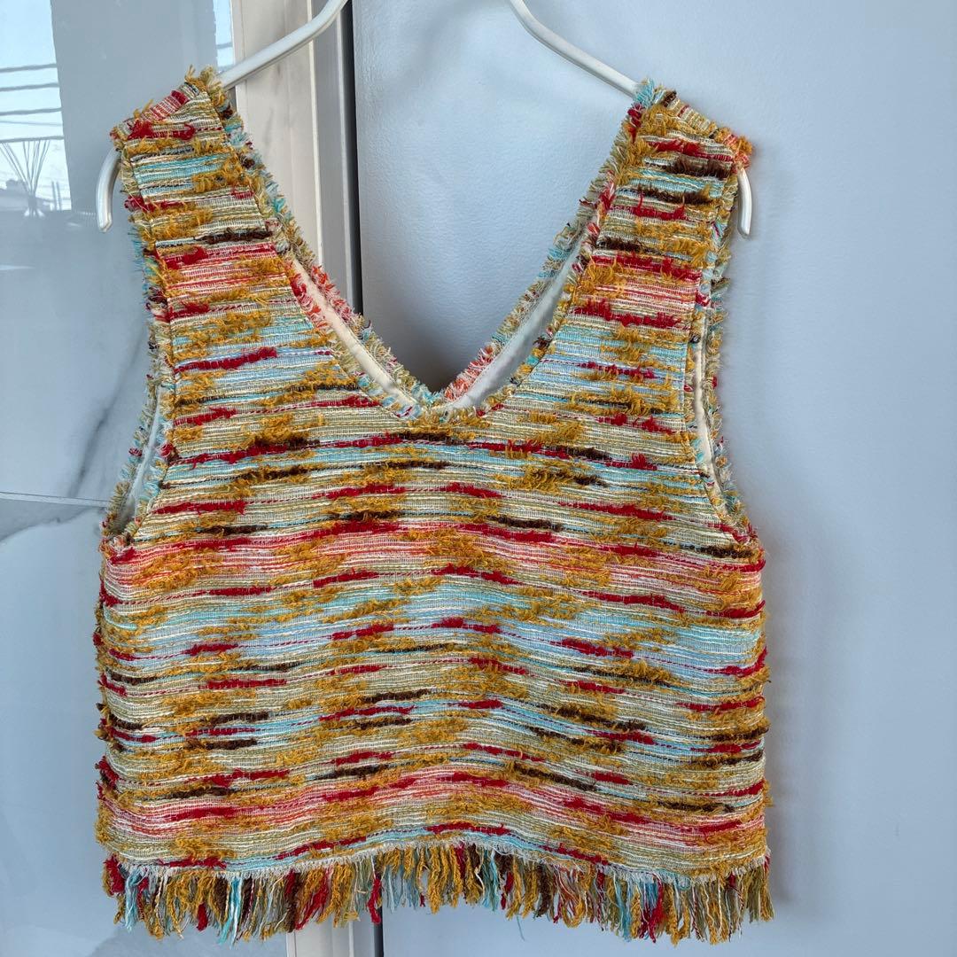 CABaN ツイードベスト　2WAY