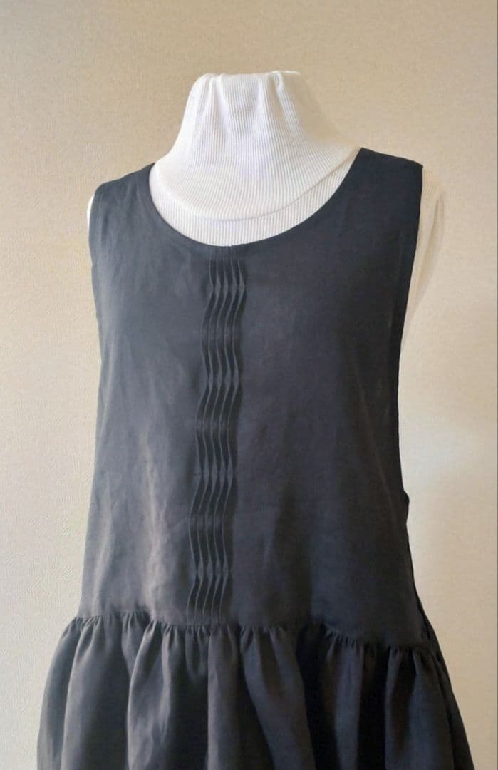 ちくわ　バッククロスエプロンワンピース