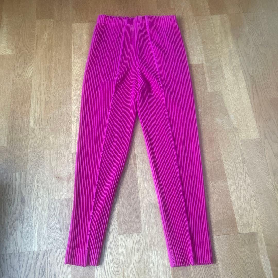 homme plisse isseymiyake 裾スリットパンツ　オムプリッセ