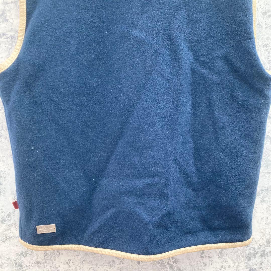 IJ297 激レアUS古着エコーアンリミテッド刺繍肉厚ウール中綿スタジャンベスト