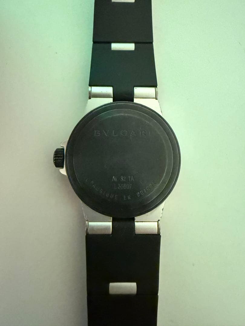ブルガリ AL32TA アルミニウム デイト クォーツ