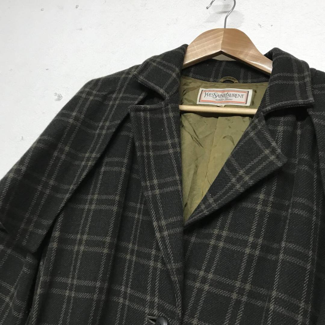 ヴィンテージ YVES SAINT LAURENT イヴサンローラン ウール混